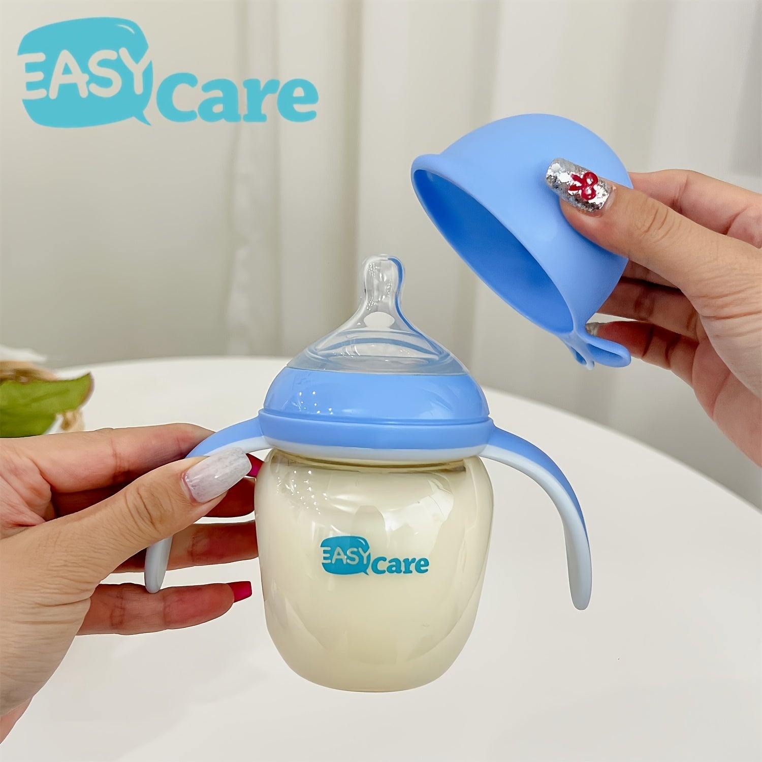 Durable Baby Bottle 5 Pack EASYCARE Wide-Mouth Baby Bottle | 6-12M Nipple, 160ml\u002F5.6oz PPSU - Durable, Easy-Grip & Clean Sippy Cup & Straw Cup - Ideal For Baby Showers, Gender Reveals, Weddings, Christmas & Holiday Gifts