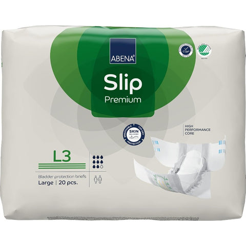 Premium Adult Diapers Slip Disposable Incontinence Briefs Heavy Absorbency Level 3 Large 20 Count, Incontinence Diapers, Diapers for Women, Diaper for Men, Adult Diaper Cover, Incontinence Diapers for Women, Adult Care, Incontinence Management, Comfortabl