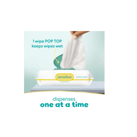 Sensitive Baby Wipes, Unscented, 2 Pack, 168 Total Count