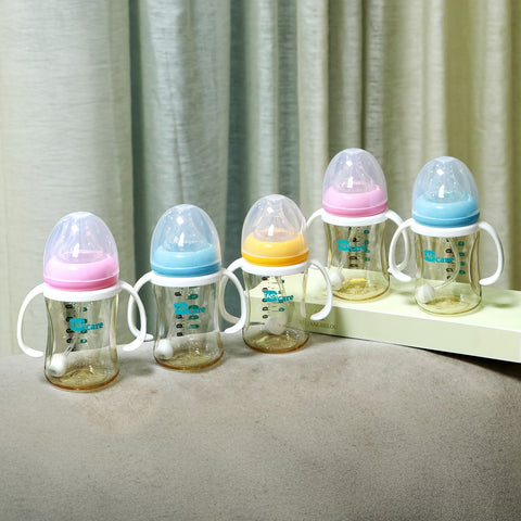 5 Pack EASYCARE Wide-Mouth Baby Bottle, 236.22-472.44inch Nipple, 180ml\u002F6.3oz PPSU - Drop-Proof With Gravity Ball Sippy & Straw Cup, Easy To Grip & Clean - Ideal For Baby Showers, Gender Reveals, Weddings, Christmas & Holiday Gifts