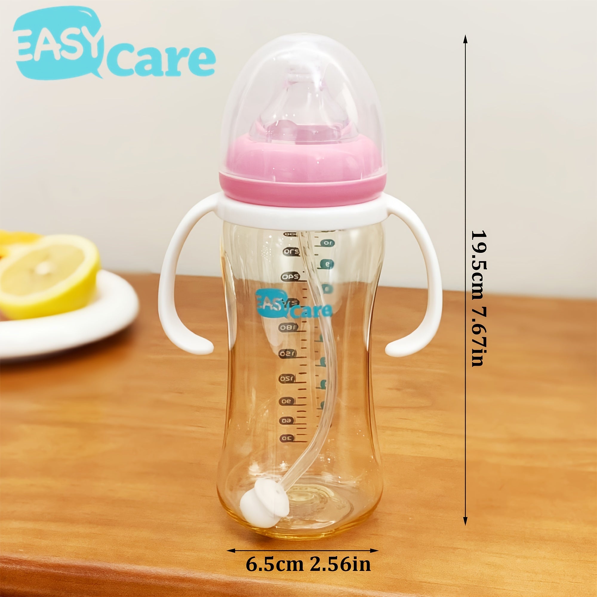 6 Pack EASYCARE Wide-mouth Baby Feeding Bottle, 320ML\u002F10.8OZ, PPSU Material, Large-capacity Anti-fall Drinking Cup And Sippy Cup, Easy To Hold And Clean, Suitable For Baby Birthday Parties, Gender Reveal, Wedding Games, Christmas, Holiday Gifts.
