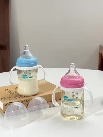 5 Pack EASYCARE Wide-Mouth Baby Bottle, 236.22-472.44inch Nipple, 180ml\u002F6.3oz PPSU - Drop-Proof With Gravity Ball Sippy & Straw Cup, Easy To Grip & Clean - Ideal For Baby Showers, Gender Reveals, Weddings, Christmas & Holiday Gifts