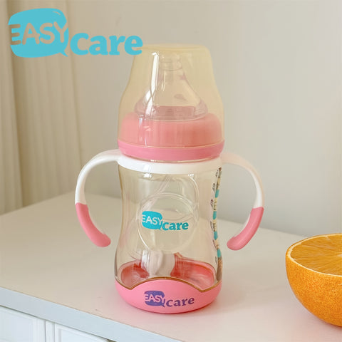 6pcs EASYCARE Wide-Mouth Baby Bottle, 236.22-472.44inch Nipple, 160ml\u002F5.6oz PPSU - Large, Durable, Easy-Grip & Clean Sippy & Straw Cup - Perfect for Parties, Gender Reveals, Weddings, Christmas & Holiday Gifts