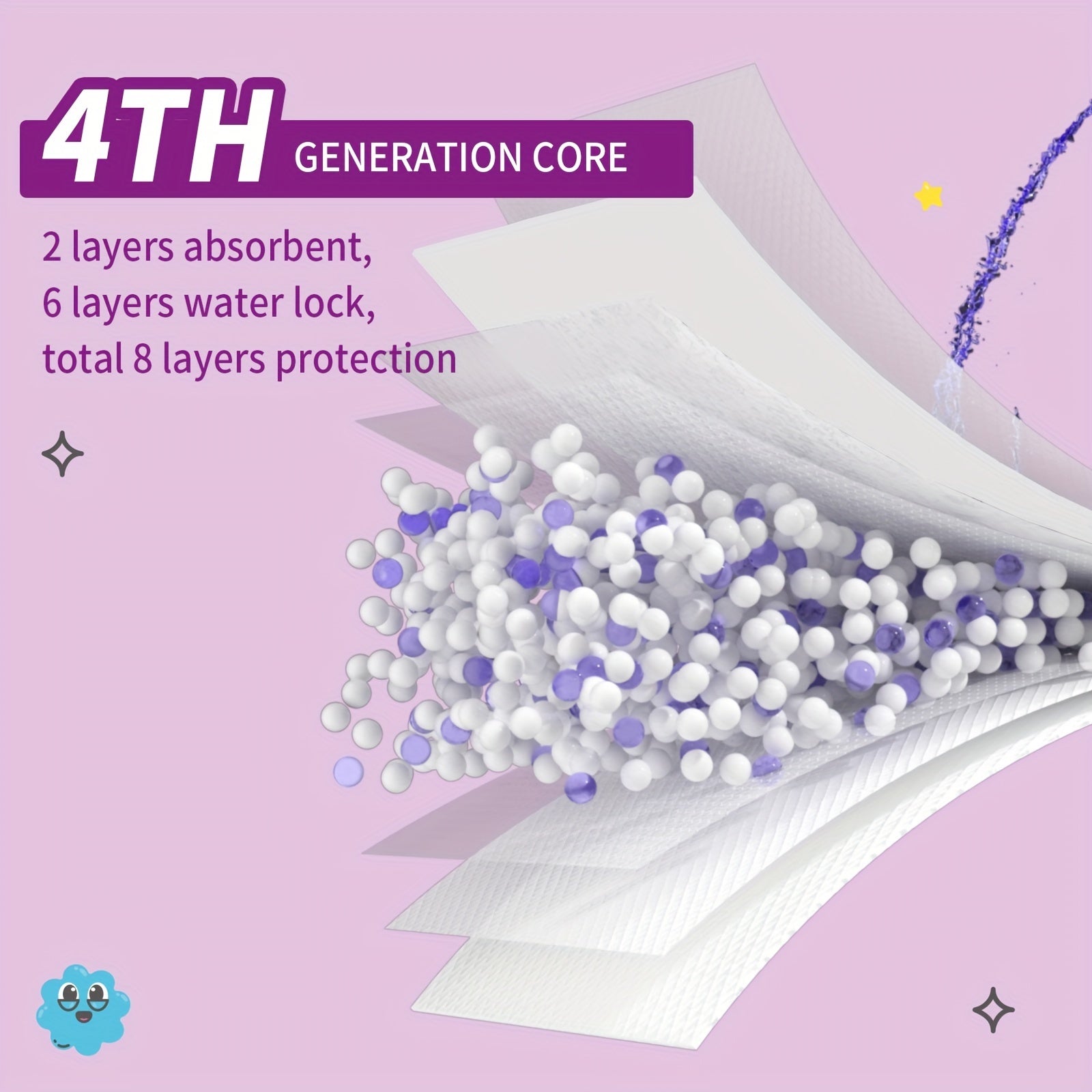 HOPE BABY 74 Count (8-14 LBS) Disposable Baby Diapers Newborn Dry, Softness & Comfort Fit, Leak-Proof Overnight Protection, Hypoallergenic With Skin As Halloween, Christmas Gift