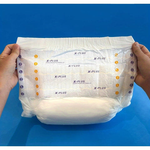 TotalDry Ultimate XPlus Fitted Incontinen Briefs Adult Diapers u2013 Plastic Backed Ultra Absorbent Overnight Bladder Control for Women & Men FSA HSA Approved Medium