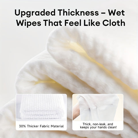Deeyeo Wet Wipes, Ultra-Thick Moist Wipes, Soft Tissues, 80 Count Per Pack, 8 Packs 640 Count, Alcohol-Free, Fragrance-Free, Makeup Removal, Skincare, Cleaning, Baby, And Multipurpose Use