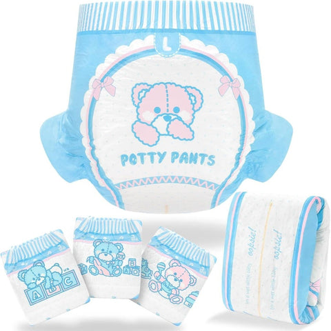 Adult Printed Diaper 10pcs - Potty Pants Large 36 - 48, Washable Diapers, Potty Training, Comfortable Fit, Fun Patterns, Soft Fabric, Durable Construction, Reusable Diapers, Training Diapers