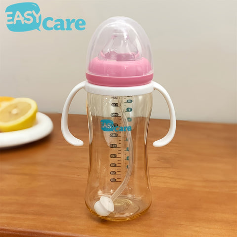6 Pack EASYCARE Wide-mouth Baby Feeding Bottle, 320ML\u002F10.8OZ, PPSU Material, Large-capacity Anti-fall Drinking Cup And Sippy Cup, Easy To Hold And Clean, Suitable For Baby Birthday Parties, Gender Reveal, Wedding Games, Christmas, Holiday Gifts.