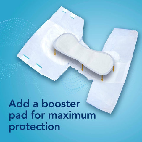 TotalDry X-Plus Fitted Incontinence Briefs Adult Diapers - Heavy-Duty 24-Hour Overnight, Ultra Absorbent (Plastic Backed) with 16-Hour Leakproof Guarantee, HSA\u002FFSA Approved, Large Size for Men & Women, Incontinence Supplies, Disposable Underwear For
