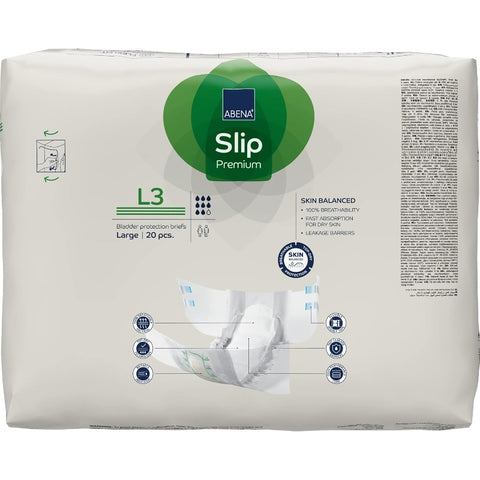 Premium Adult Diapers Slip Disposable Incontinence Briefs Heavy Absorbency Level 3 Large 20 Count, Incontinence Diapers, Diapers for Women, Diaper for Men, Adult Diaper Cover, Incontinence Diapers for Women, Adult Care, Incontinence Management, Comfortabl