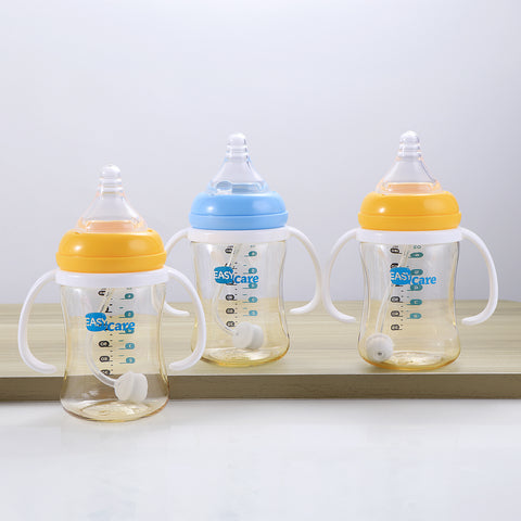 6 Pack EASYCARE Wide-Mouth Baby Bottle, 236.22-472.44inch Nipple, 180ml\u002F6.3oz PPSU - Drop-Proof With Gravity Ball Sippy & Straw Cup, Easy To Grip & Clean - Ideal For Baby Showers, Gender Reveals, Weddings, Christmas & Holiday Gifts