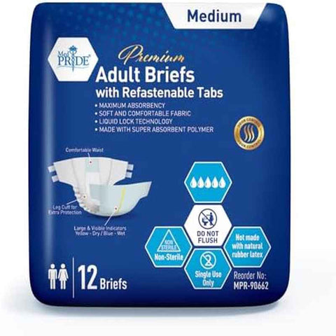 Ultra - Absorbent Diaper for Diarrhea & Bowel Incontinence, Odor Control, Refastenable Tabs, Women's Fecal Incontinence Underwear( 12 Medium White), Diapers For Women, Long Waist Nylon Adult Diapers, Teen Diapers, Diapers For Teenagers, Penty Diaper, Diap