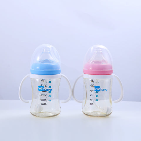 6 Pack EASYCARE Wide-Mouth Baby Bottle, 236.22-472.44inch Nipple, 180ml\u002F6.3oz PPSU - Drop-Proof With Gravity Ball Sippy & Straw Cup, Easy To Grip & Clean - Ideal For Baby Showers, Gender Reveals, Weddings, Christmas & Holiday Gifts