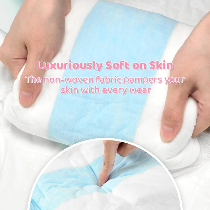 Adjustable Tapes Adult Diaper 10pcs ABDry Ultra Absorbent Diapers White Medium 2838, Mobility Aid, Adult Incontinence Care, Discreet Design, Comfortable Fit, High Absorbency, Soft Material, Absorbent Underwear, Medical Diaper, Postpartum Recovery, Spinal
