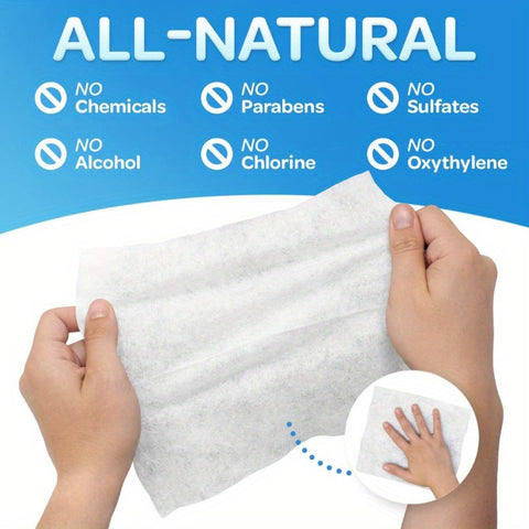 Pure Dry Wipes Soft Unscented Cloth Tissue for Sensitive Light Beige 2Pack 200 Count