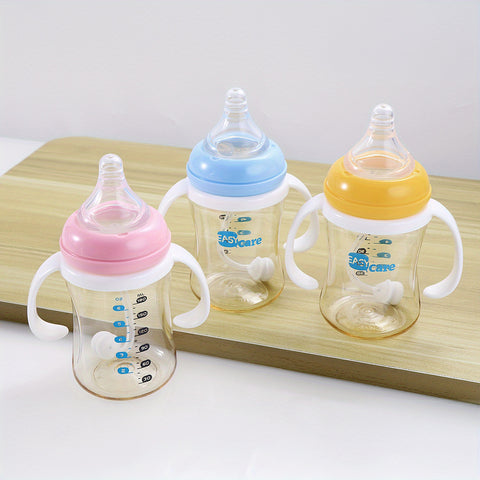 6 Pack EASYCARE Wide-Mouth Baby Bottle, 236.22-472.44inch Nipple, 180ml\u002F6.3oz PPSU - Drop-Proof With Gravity Ball Sippy & Straw Cup, Easy To Grip & Clean - Ideal For Baby Showers, Gender Reveals, Weddings, Christmas & Holiday Gifts