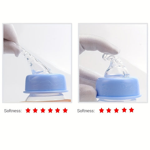 Portable 60ml Baby Bottle with Silicone Nipple for Newborns Up to 6 Months, Ideal for Infant Care.