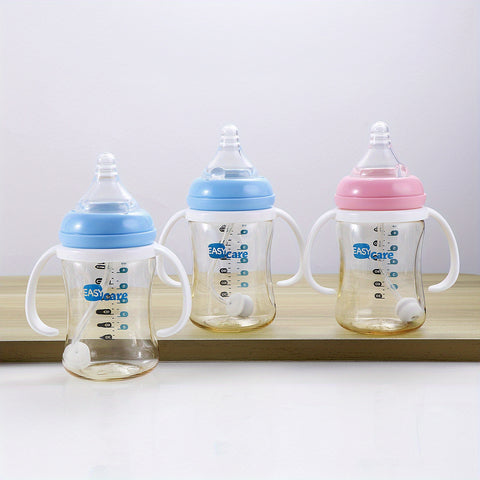 6 Pack EASYCARE Wide-Mouth Baby Bottle, 236.22-472.44inch Nipple, 180ml\u002F6.3oz PPSU - Drop-Proof With Gravity Ball Sippy & Straw Cup, Easy To Grip & Clean - Ideal For Baby Showers, Gender Reveals, Weddings, Christmas & Holiday Gifts