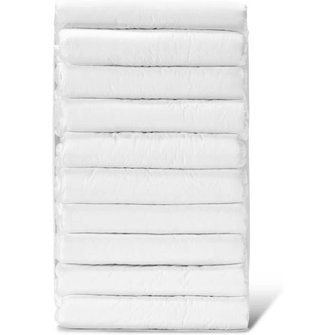 Adjustable Tapes Adult Diaper 10pcs - ABDry Ultra Absorbent Diapers White X - Large 48 - 56, Incontinence Care, Overnight Protection, Discreet Design, Comfortable Wear, Soft Material, Leakproof Design, Reusable Undergarments, Absorbent Underwear, Mobility