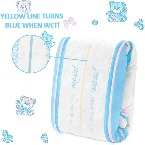 Adult Printed Diaper 10pcs - Potty Pants Large 36 - 48, Washable Diapers, Potty Training, Comfortable Fit, Fun Patterns, Soft Fabric, Durable Construction, Reusable Diapers, Training Diapers