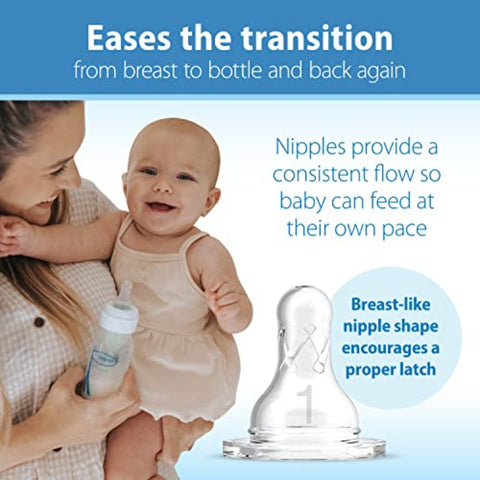 Dr. Brown s Natural Flow® AntiColic Options+™ Narrow Baby Bottles 8 oz 250 mL with Level 1 Slow Flow Nipple 4 Pack and Triceratops Lovey with HappyPaci Pacifier 0m+