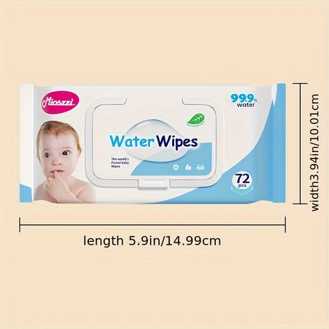 Mioszzi Wet Wipes, Hypoallergenic, Plant-Based, Completely Break Down Safe For Delicate Skin, 99.9% Pure Water, No Harsh Chemicals, Extra-Soft Fiber Cleans Without Irritation, Gentle Enough For Daily Use On Eyes, Hands, Body.864pcs