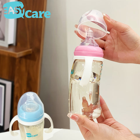6 Pack EASYCARE Wide-mouth Baby Feeding Bottle, 320ML\u002F10.8OZ, PPSU Material, Large-capacity Anti-fall Drinking Cup And Sippy Cup, Easy To Hold And Clean, Suitable For Baby Birthday Parties, Gender Reveal, Wedding Games, Christmas, Holiday Gifts.