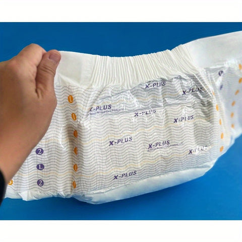 TotalDry Ultimate XPlus Fitted Incontinence Briefs Adult Diapers Plastic Backed Ultra Absorbent Overnight Bladder Control for Women Men FSA HSA Medium