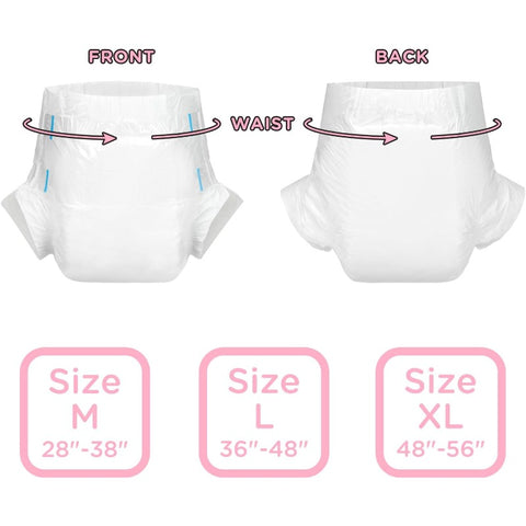 Adjustable Tapes Adult Diaper 10pcs ABDry Ultra Absorbent Diapers White Medium 2838, Mobility Aid, Adult Incontinence Care, Discreet Design, Comfortable Fit, High Absorbency, Soft Material, Absorbent Underwear, Medical Diaper, Postpartum Recovery, Spinal