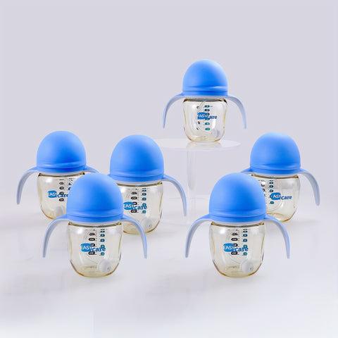 6pcs EASYCARE Wide-Mouth Baby Bottle, 236.22-472.44inch Nipple, 160ml\u002F5.6oz PPSU - Durable, Easy-Grip & Clean Sippy Cup & Straw Cup - Ideal for Baby Showers, Gender Reveals, Weddings, Christmas & Holiday Gifts