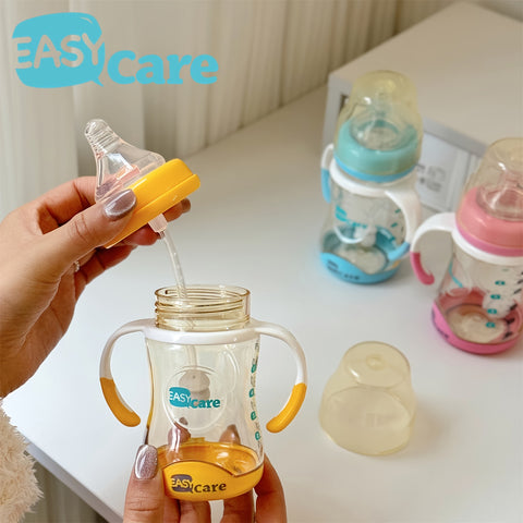 6pcs EASYCARE Wide-Mouth Baby Bottle, 236.22-472.44inch Nipple, 160ml\u002F5.6oz PPSU - Large, Durable, Easy-Grip & Clean Sippy & Straw Cup - Perfect for Parties, Gender Reveals, Weddings, Christmas & Holiday Gifts