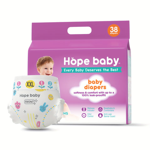 HOPE BABY 74 Count (8-14 LBS) Disposable Baby Diapers Newborn Dry, Softness & Comfort Fit, Leak-Proof Overnight Protection, Hypoallergenic With Skin As Halloween, Christmas Gift