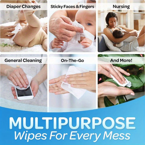 Pure Dry Wipes Soft Unscented Cloth Tissue for Sensitive Light Beige 2Pack 200 Count