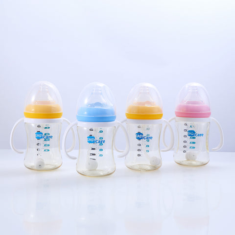6 Pack EASYCARE Wide-Mouth Baby Bottle, 236.22-472.44inch Nipple, 180ml\u002F6.3oz PPSU - Drop-Proof With Gravity Ball Sippy & Straw Cup, Easy To Grip & Clean - Ideal For Baby Showers, Gender Reveals, Weddings, Christmas & Holiday Gifts