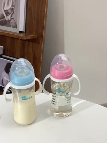 6 Pack EASYCARE Wide-mouth Baby Feeding Bottle, 320ML\u002F10.8OZ, PPSU Material, Large-capacity Anti-fall Drinking Cup And Sippy Cup, Easy To Hold And Clean, Suitable For Baby Birthday Parties, Gender Reveal, Wedding Games, Christmas, Holiday Gifts.