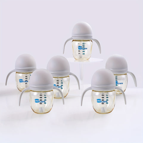 6pcs EASYCARE Wide-Mouth Baby Bottle, 236.22-472.44inch Nipple, 160ml\u002F5.6oz PPSU - Durable, Easy-Grip & Clean Sippy Cup & Straw Cup - Ideal for Baby Showers, Gender Reveals, Weddings, Christmas & Holiday Gifts