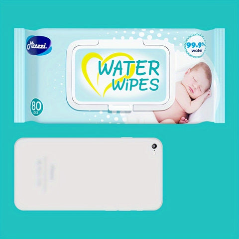 8 Packs Baby Wipes Aloe Vera Extract 99.9% EDI Pure Water No Fluorescent Agent Zero Additives for Sensitive Light Beige Baby Hand & Mouth Wet Wipes Water Wipes 640pcs