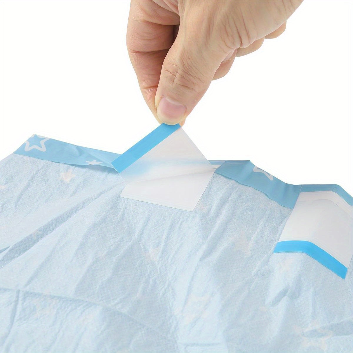 CutiePlusU Adult Diapers 10pcs, Disposable Incontinence Briefs with Tabs for Women and Men, Maximum Overnight Absorbency- Cosmic Adventurer (Medium 28\