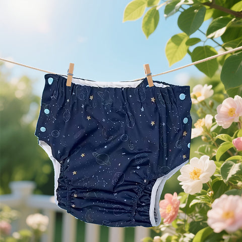 Reusable Adult Cloth Nappy 5pcs Reusable Ice Silk Adult Cloth Nappy Set | 2 Washable Nappies + 2 Nappies + 1 Washable Storage Bag - TPU Coated Design with Snap Adjustments, Suitable for Seniors, Pregnant & Postnatal Women, Long Distance Drives