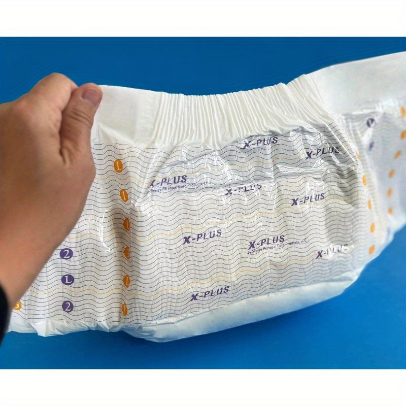 TotalDry Ultimate XPlus Fitted Incontinen Briefs Adult Diapers u2013 Plastic Backed Ultra Absorbent Overnight Bladder Control for Women & Men FSA HSA Approved Medium