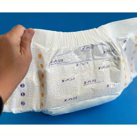 TotalDry Ultimate XPlus Fitted Incontinen Briefs Adult Diapers u2013 Plastic Backed Ultra Absorbent Overnight Bladder Control for Women & Men FSA HSA Approved Medium