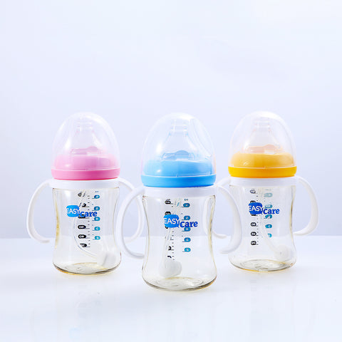 6 Pack EASYCARE Wide-Mouth Baby Bottle, 236.22-472.44inch Nipple, 180ml\u002F6.3oz PPSU - Drop-Proof With Gravity Ball Sippy & Straw Cup, Easy To Grip & Clean - Ideal For Baby Showers, Gender Reveals, Weddings, Christmas & Holiday Gifts