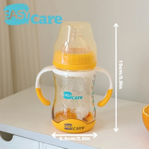 6pcs EASYCARE Wide-Mouth Baby Bottle, 236.22-472.44inch Nipple, 160ml\u002F5.6oz PPSU - Large, Durable, Easy-Grip & Clean Sippy & Straw Cup - Perfect for Parties, Gender Reveals, Weddings, Christmas & Holiday Gifts