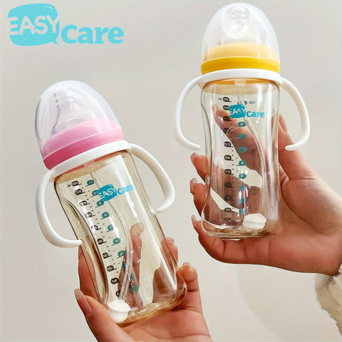 6 Pack EASYCARE Wide-mouth Baby Feeding Bottle, 320ML\u002F10.8OZ, PPSU Material, Large-capacity Anti-fall Drinking Cup And Sippy Cup, Easy To Hold And Clean, Suitable For Baby Birthday Parties, Gender Reveal, Wedding Games, Christmas, Holiday Gifts.